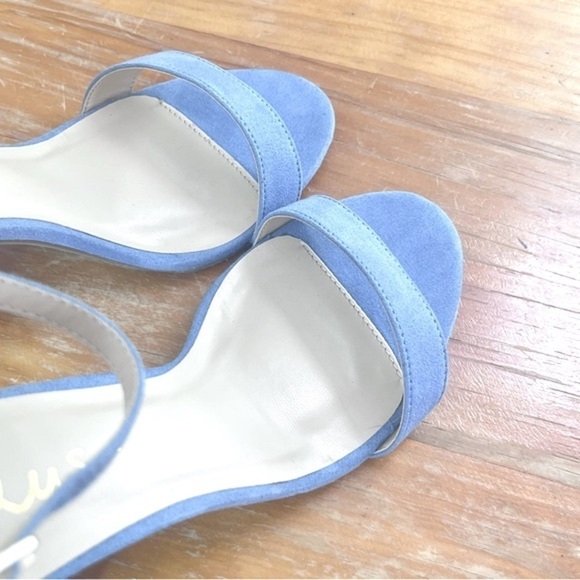 Lulu’s Taylor Blue Suede Ankle Strap Heels - Picture 9 of 14